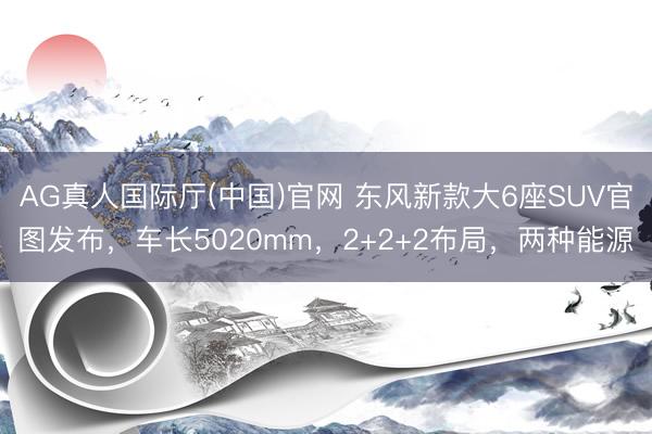 AG真人国际厅(中国)官网 东风新款大6座SUV官图发布，车长5020mm，2+2+2布局，两种能源