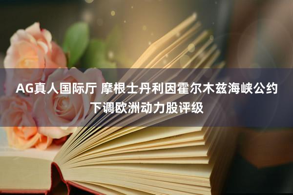 AG真人国际厅 摩根士丹利因霍尔木兹海峡公约下调欧洲动力股评级